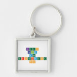 Keep
 calm
 and 
 experiment
 on  Metal Keychains