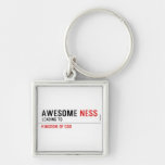 awesome  Metal Keychains