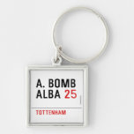 A. BOMB ALBA  Metal Keychains