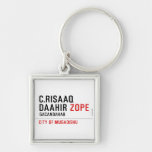 C.risaaq daahir  Metal Keychains