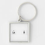 La b  Metal Keychains