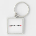 Crouch Hall Road  Metal Keychains