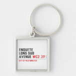 enquete  lons sud  avenue  Metal Keychains