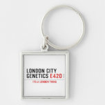LONDON CITY  GENETICS  Metal Keychains