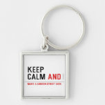 KEEP  CALM  Metal Keychains