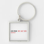 Ash road   Metal Keychains