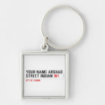 Your Name Arshad  Street Indian  Metal Keychains
