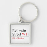 Evil twin Street  Metal Keychains