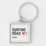 Surfing Road  Metal Keychains