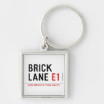 Brick lane  Metal Keychains