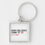 hairy bollocks fanny st  Metal Keychains