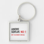 ANDRE SOKAK  Metal Keychains