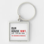 OUR HOUSE  Metal Keychains