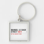 Manuel le Saux Street  Metal Keychains