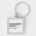 alexzander Street  Metal Keychains