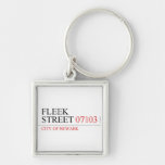 Fleek Street  Metal Keychains
