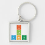 I
 Lv
 You  Metal Keychains