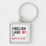 English Lane  Metal Keychains