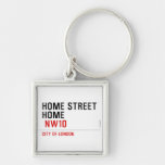 HOME STREET HOME   Metal Keychains