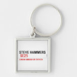 steve hammers   Metal Keychains