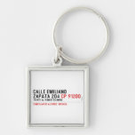 CALLE EMILIANO  ZAPATA 204  Metal Keychains