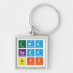 ema
 nada
 bff  Metal Keychains