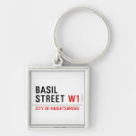 Basil Street  Metal Keychains