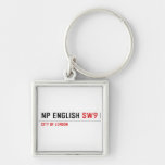 NP English  Metal Keychains
