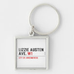 Lizzie Austen Ave.  Metal Keychains