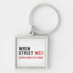 Wren  Street  Metal Keychains