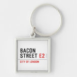 Bacon Street  Metal Keychains