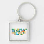 jesus loves you and god whet  and gave his  only son to  save us  Metal Keychains