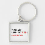 vicarage crescent  Metal Keychains