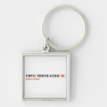 purple voucher avenue  Metal Keychains