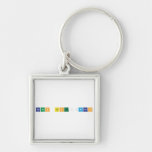 capas tectónicas  Metal Keychains