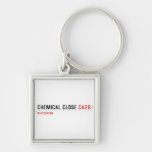 Chemical Close  Metal Keychains