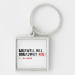 MUSWELL HILL BROADWAY  Metal Keychains