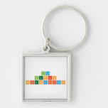 Los 
 Leones 
 cientificos   Metal Keychains