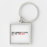 Dene community school art trip   Metal Keychains