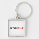 Zaynab  Metal Keychains