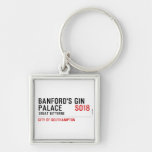 Banford's Gin  Palace  Metal Keychains