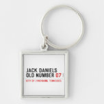Jack Daniels Old Number  Metal Keychains