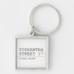 Yushantha  Street  Metal Keychains