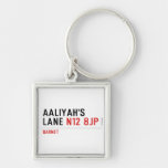 Aaliyah's  Lane  Metal Keychains