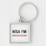 NİSA FM  Metal Keychains