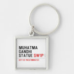 muhatma gandhi statue  Metal Keychains