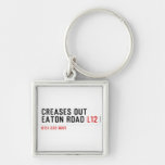 Creases Out Eaton Road  Metal Keychains