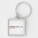 Warwick Street  Metal Keychains