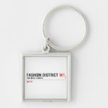 Fashion District  Metal Keychains