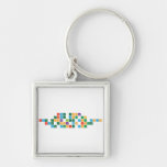 never gonna
 give you up
 never gonna let you down
 never gonna run around
 and dessert you  Metal Keychains